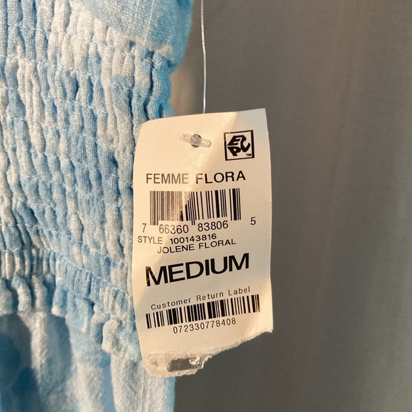 INC 100% Cotton Dress Floral Print - Picture 3 of 10